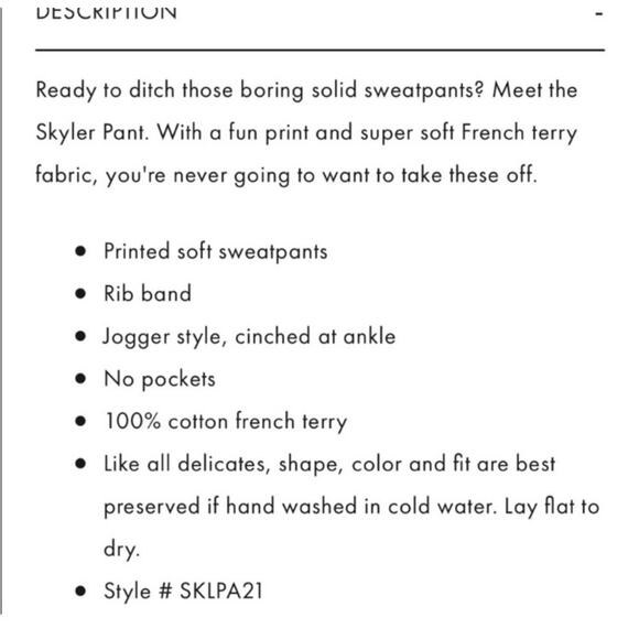 NWT L*Space Skyler Sweatpants Star Print - Picture 11 of 11